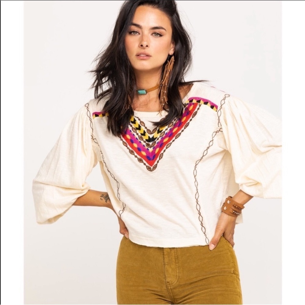 Free People Hand Me Down Crop Top